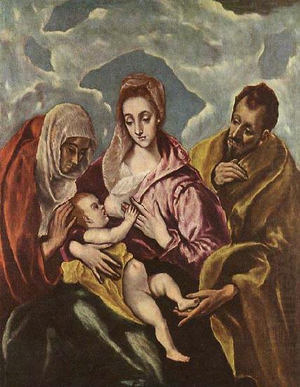 GRECO, El Holy Family with china oil painting image